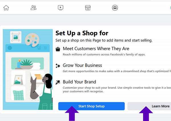 facebook shop setup