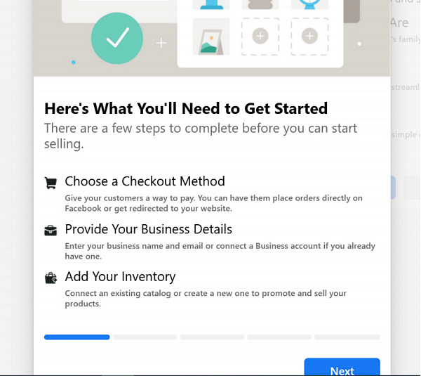 getting started with a facebook shop