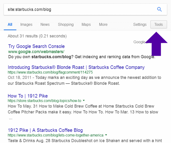 Using Google Search Operators